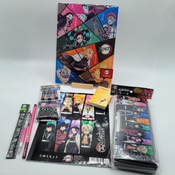 Demon Slayer Kimetsu no Yaiba Stationary 9 piece Set - Picture 15 of 15